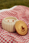 Falling- 16oz Ceramic Pumpkin Candle