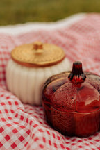 Falling- 16oz Ceramic Pumpkin Candle