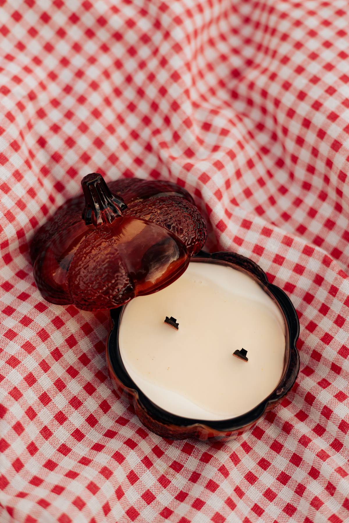 First in Line- 9oz Vintage Glass Pumpkin Candle